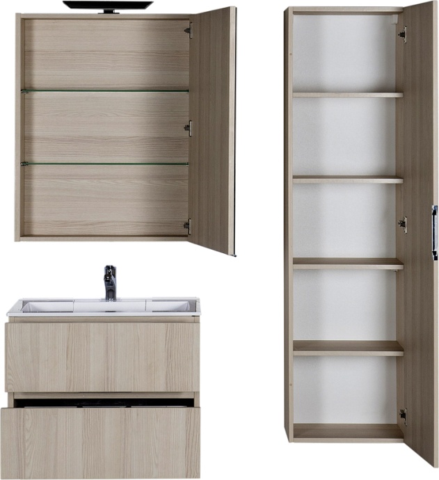 Зеркало-шкаф Aquanet Алвита 70 ясень коимбро 183246 - 3