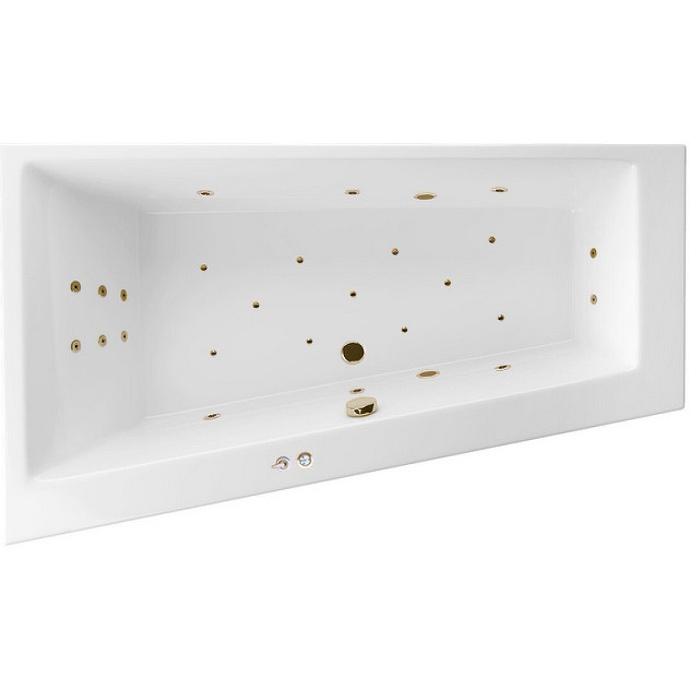 Акриловая ванна Excellent Sfera 170х100 левая белая бронза с гидромассажем WAEX.SFL17.ULTRA.BR - 0