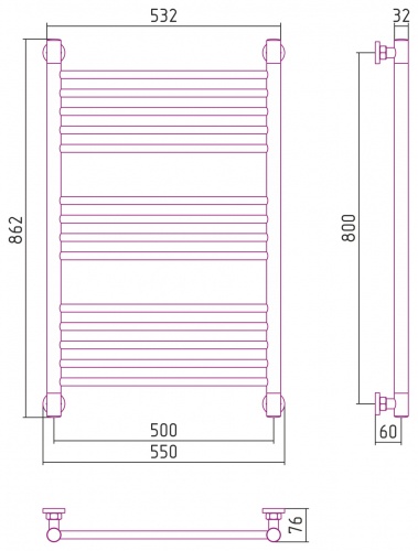 Полотенцесушитель водяной ДР 