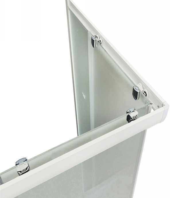 Душевой уголок Royal Bath HPD 110x100 профиль белый стекло матовое RB1110HPD-C - 2