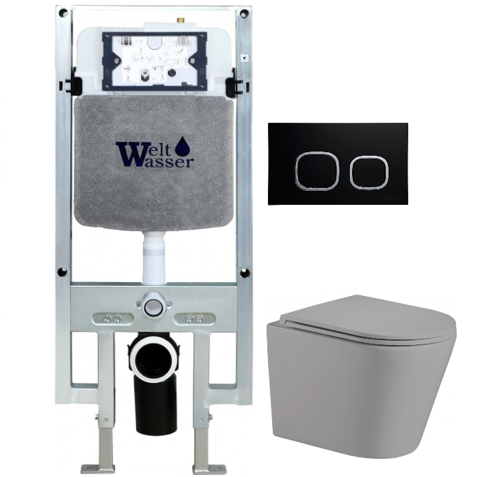 Комплект Weltwasser AMBERG 497 ST + SALZBACH 004 MT-GR + AMBERG RD-BL  10000006759 - 0