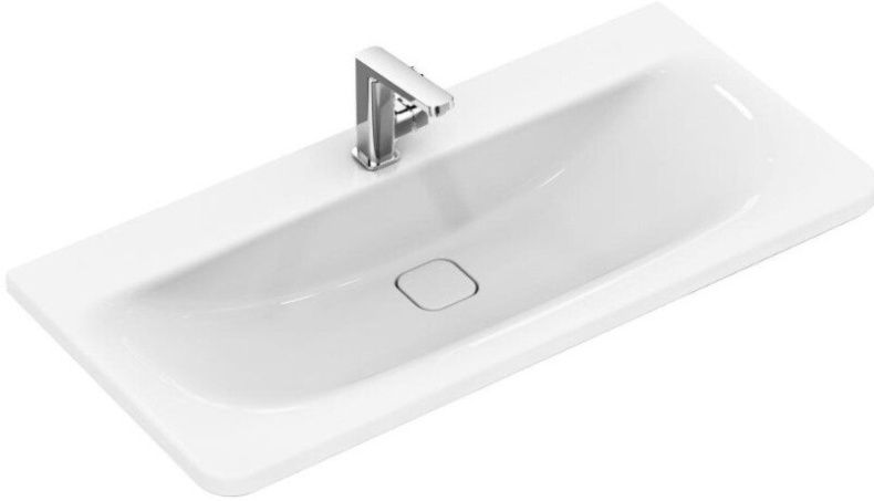 K083901 TONIC II Умывальник 80 см, 1 отверстие под смеситель, керамическая накладка слива (1 шт. в комплекте). Для монтажа с мебелью Tonic II - 0