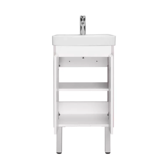 Комплект мебели Aquaton Сканди Doors 45 белый - светлое дерево - 8