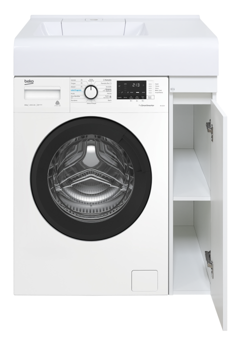 Тумба под стиральную машину Misty Амур 29 белая глянцевая Э-Аму01029-01Пр - 1