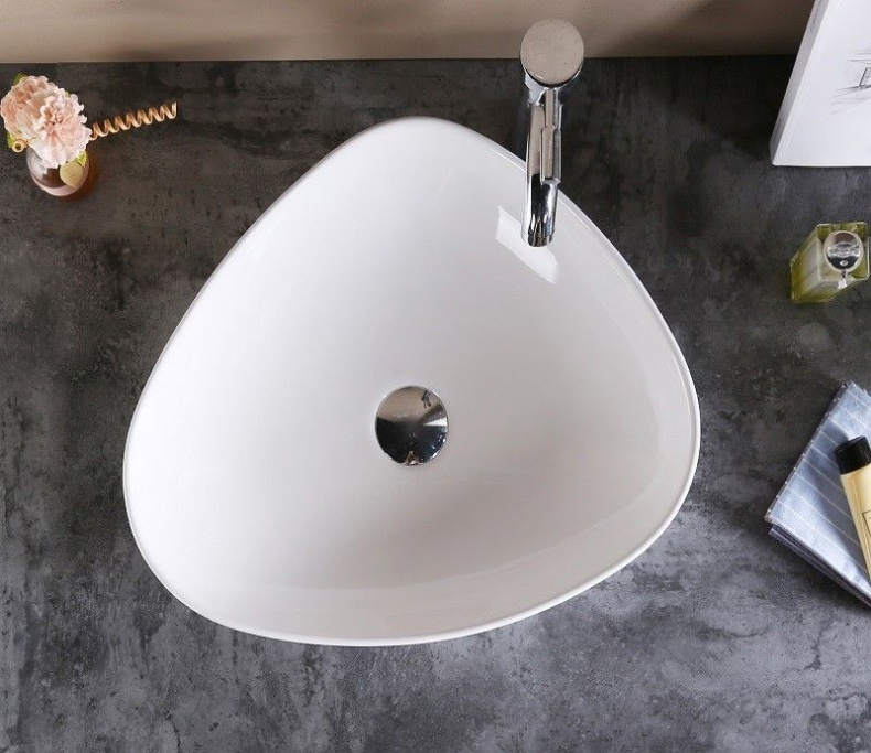 Раковина накладная Ceramalux N 50 белый  9386 - 15