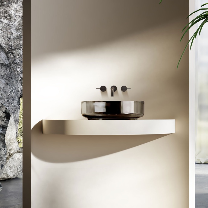 Накладная раковина Vincea 45х45 черная VBS-6T16B - 1