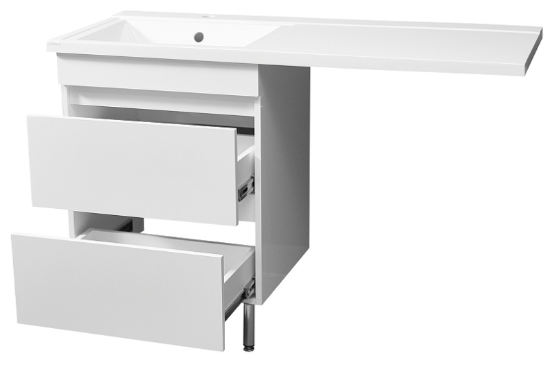 Тумба под раковину Stella Polar Мадлен Марсал 130 белый SP-00000475 - 4