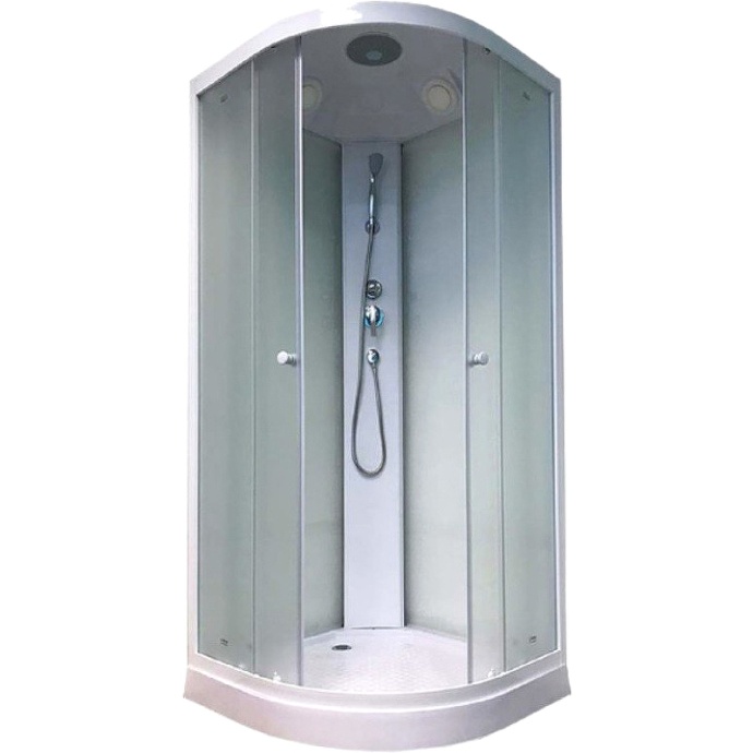 Душевая кабина Parly Tomorrow 90х90 хром стекло матовое EF931 - 1