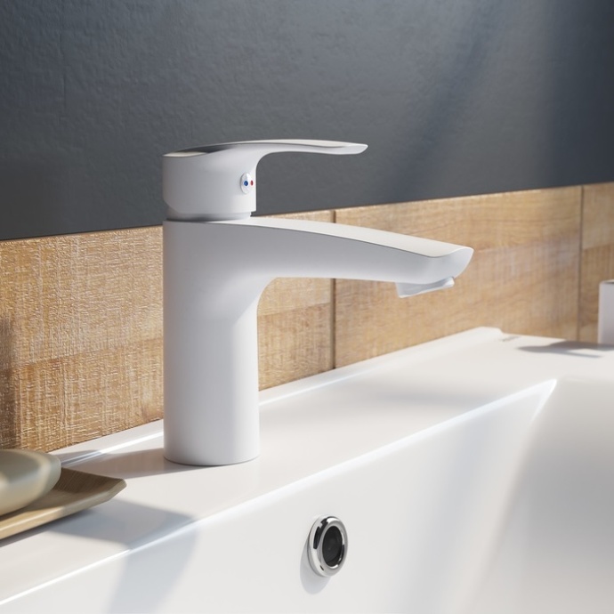 Смеситель Iddis Ray для раковины, белый RAYWT00i01 - 1