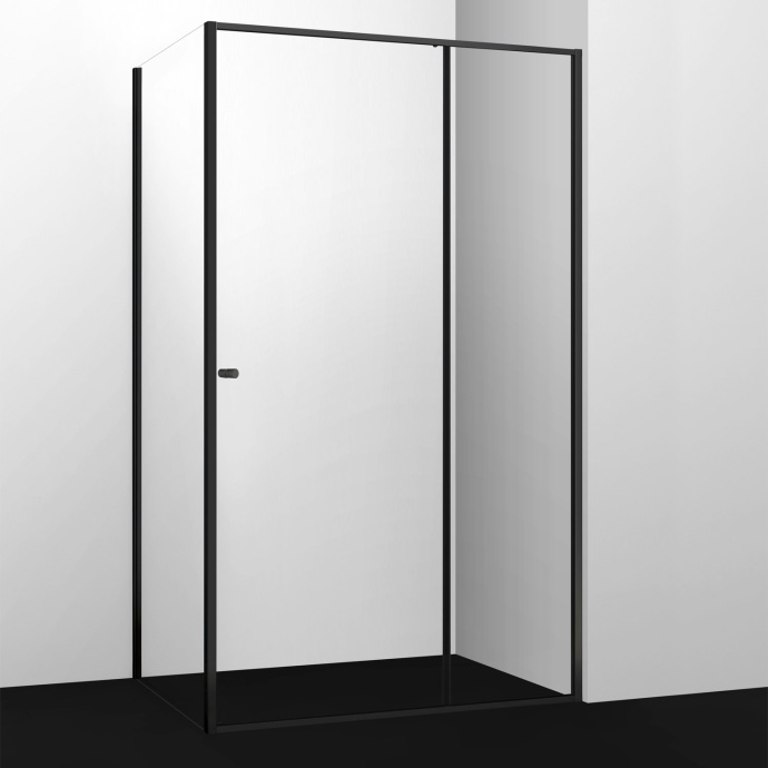Душевой уголок Wasserkraft Dill 120x80 профиль черный матовый стекло прозрачное 61S06 - 0