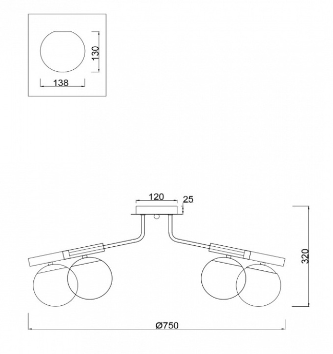 Потолочная люстра Freya Paolina FR5011CL-08B - 2