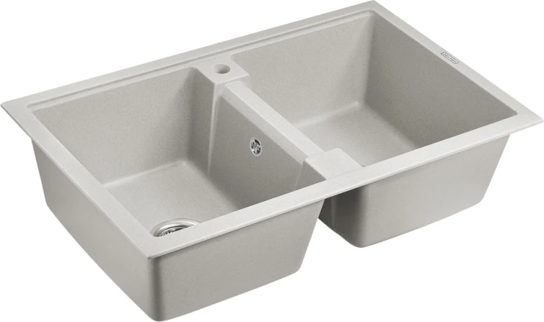 Мойка кухонная Paulmark Zwilling 81 серый матовый PM238150-GR - 1