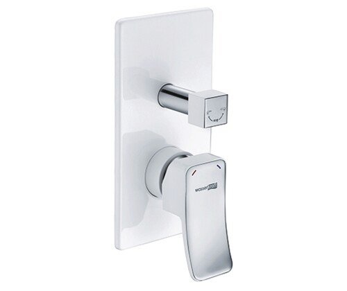 Aller 10641WHITE Смеситель для ванны и душа - 0