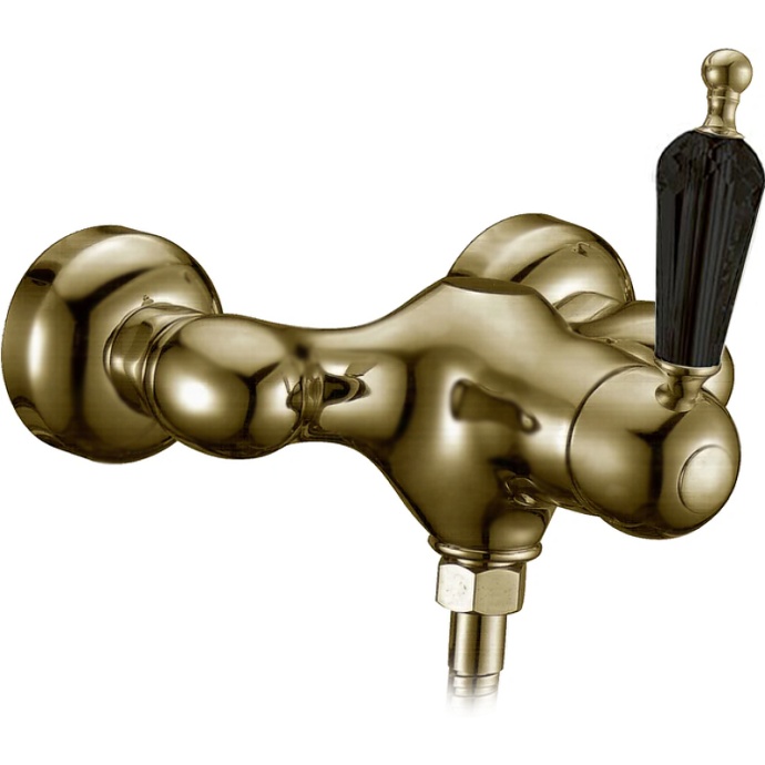 Смеситель для душа Boheme Medici бронза с черным Swarovski 304-BSW - 0