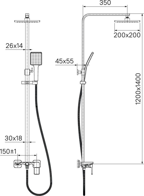 Душевая стойка Iddis Bild BILSB1Fi06 - 5