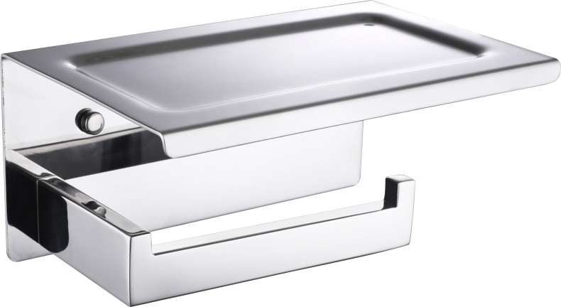 Держатель туалетной бумаги Boheme New Venturo 10311-CR с полкой для телефона - 0