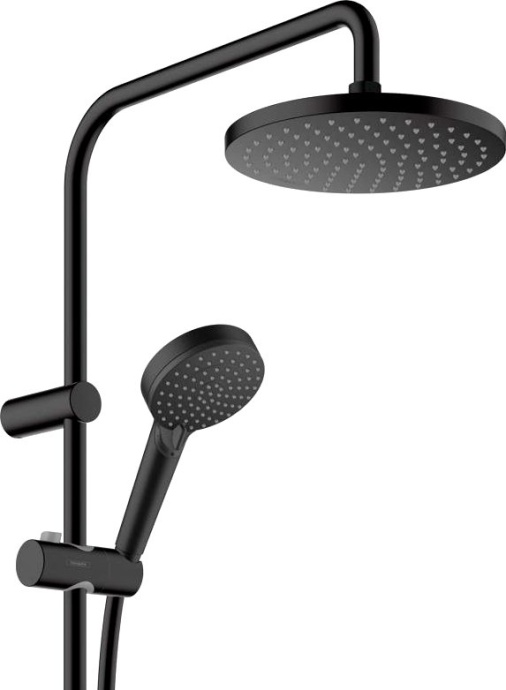 Душевая стойка Hansgrohe Vernis Blend 26276670 Showerpipe 200 1jet с термостатом, черный - 1