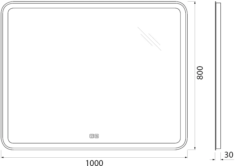 Комплект мебели BelBagno Vittoria 100 черный матовый - 15