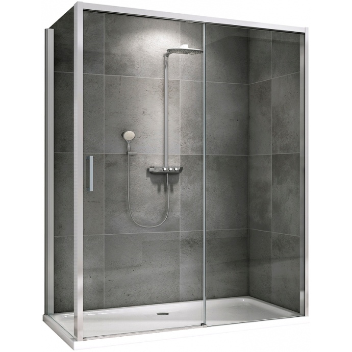 Душевой уголок Abber Komfort 150х90 хром стекло прозрачное AG93150-S92 - 0