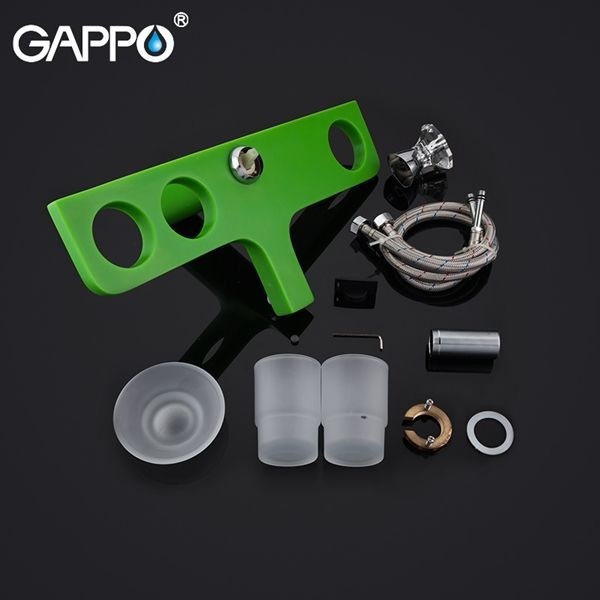 Смеситель для раковины Gappo зеленый G1096-9 - 5