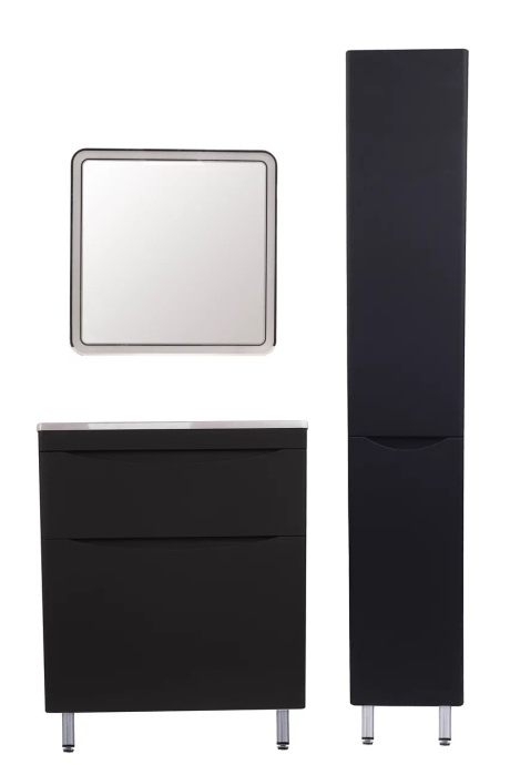 Тумба под раковину Style Line Бергамо мини 70 Люкс Plus, черный  СС-00002311 - 4