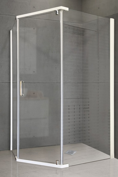 Душевой уголок Royal Bath TR 85х120 профиль белый стекло прозрачное RB1285TR-T - 0