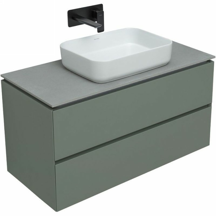 Тумба под раковину Allen Brau Infinity 100 серо - зеленый матовый 1.21003.CGM - 8