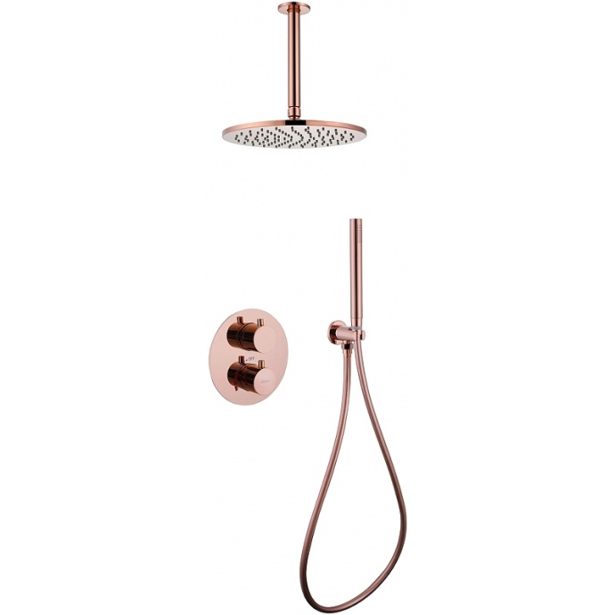 Душевая система Abber Wasser Kreis розовое золото AF8121RG - 0