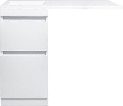 Тумба для комплекта Style Line Даллас 100 Люкс Plus напольная, белая СС-00000514 - 2