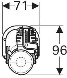 Наливной механизм Geberit Impuls  281.208.00.1 - 2