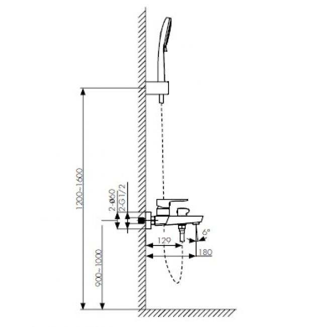 Смеситель для ванны  KAISER Sofia  04022 - 1