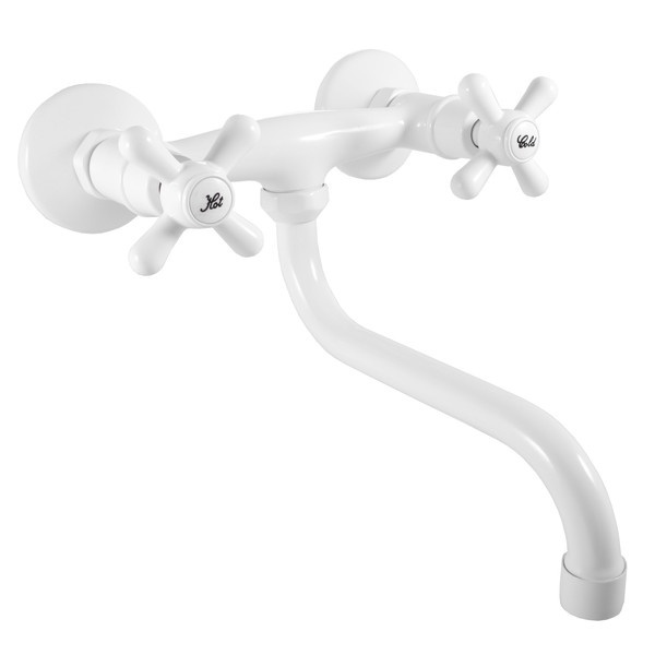 Смеситель для кухни Rav Slezak Morava retro белый MK101.5/21B - 0