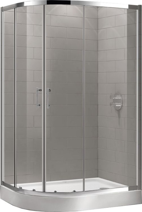 Душевой уголок Cezares Eco хром  ECO-O-RH-2-100/80-C-Cr - 2