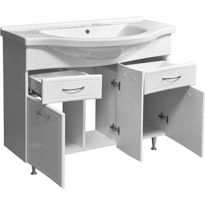 Тумба под раковину Stella Polar Концепт Эльбрус 100 белый SP-00000137 - 2