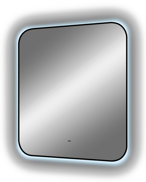 Зеркало DIWO Кострома 60 черное, с подсветкой, прямоугольное, настенное ЗЛП1749 - 9