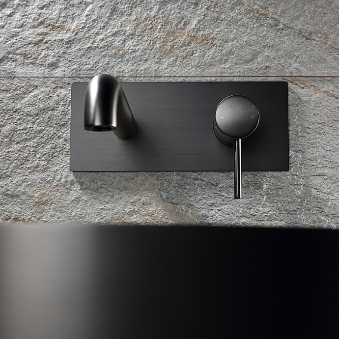 Смеситель для раковины встраиваемый Black&White Universell черный матовый 7620U - 2