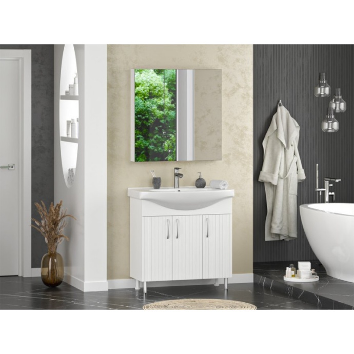 Мебельная раковина Misty Изео 85 белая 2050016900113 - 1