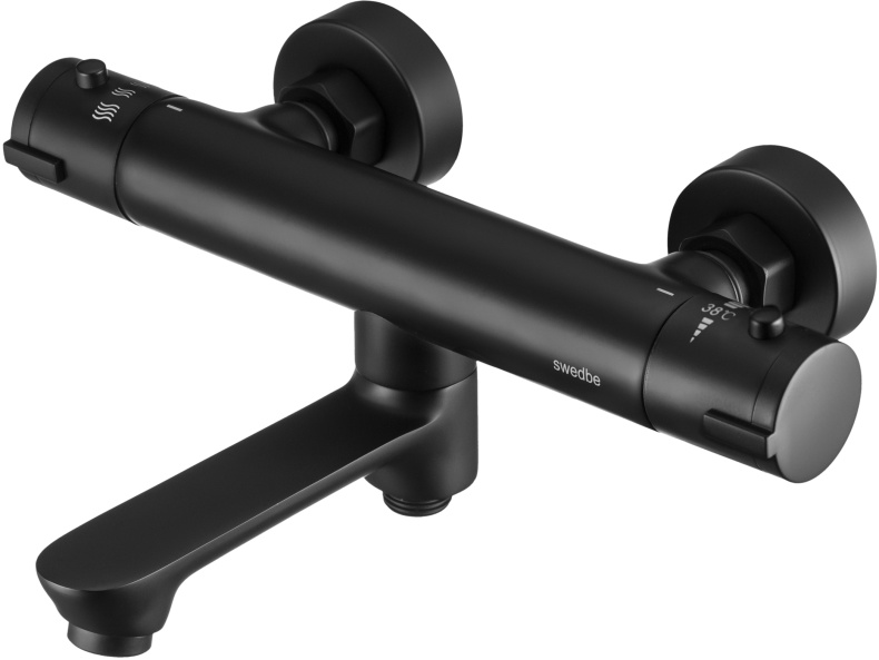 Душевой комплект Swedbe Hermes черный матовый  5115B - 6