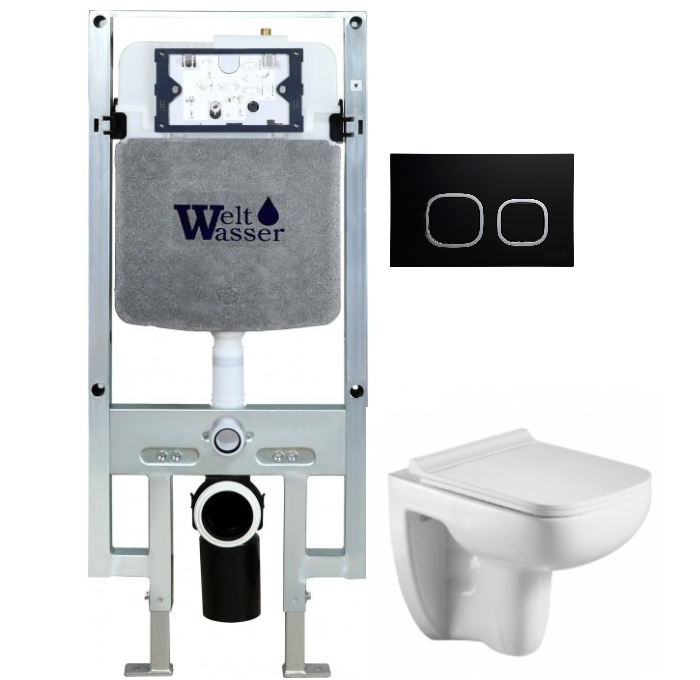 Комплект Weltwasser AMBERG 497 ST + KEHLBACH 004 GL-WT + AMBERG RD-BL  10000006715 - 0