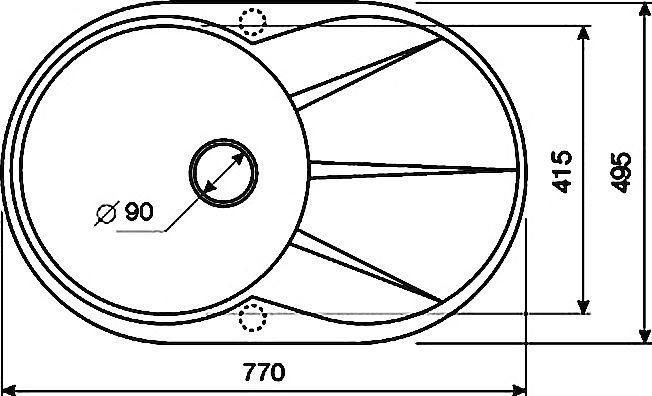 Мойка кухонная Lava E3 белая E3.LAT - 3