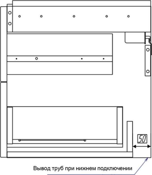 Мебель для ванной Акватон Америна Н 60 темно-коричневая - 5