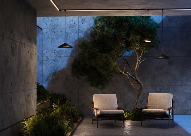 Уличный трековый светильник Maytoni Outdoor O-TR01-1-P-12WB3K - 1