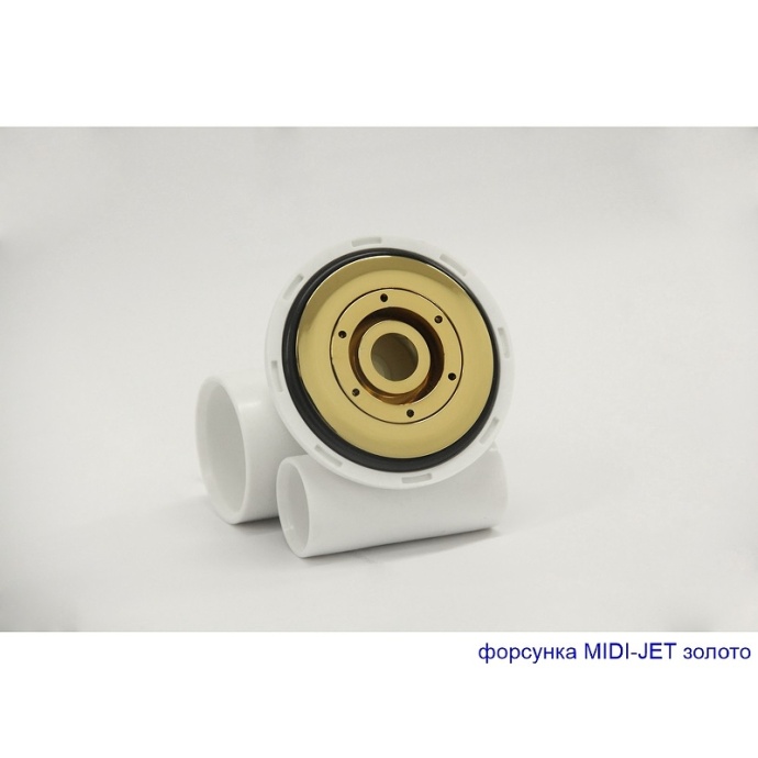 Ванна акриловая WHITECROSS Layla Ultra 180x80 с гидромассажем белый - золото 0102.180080.100.ULTRA.GL - 1