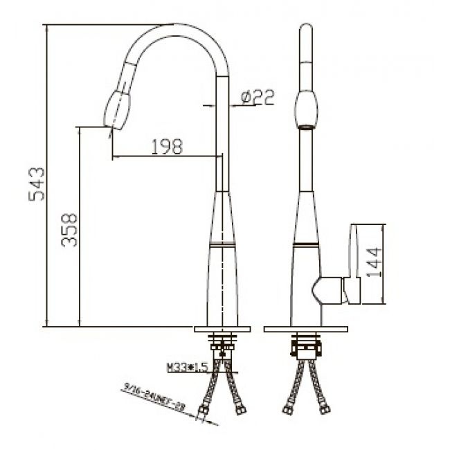 Смеситель Kaiser King 2070837 для кухонной мойки - 1