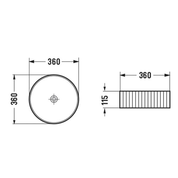Накладная раковина Comforty 36 белая матовая 00-00012531 - 2