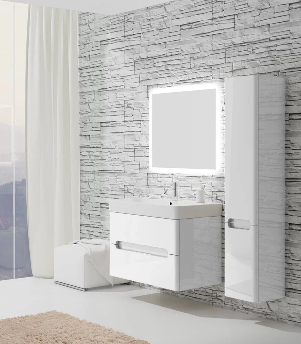 Шкаф пенал SanVit Форма 32 белый глянец pformaw - 2