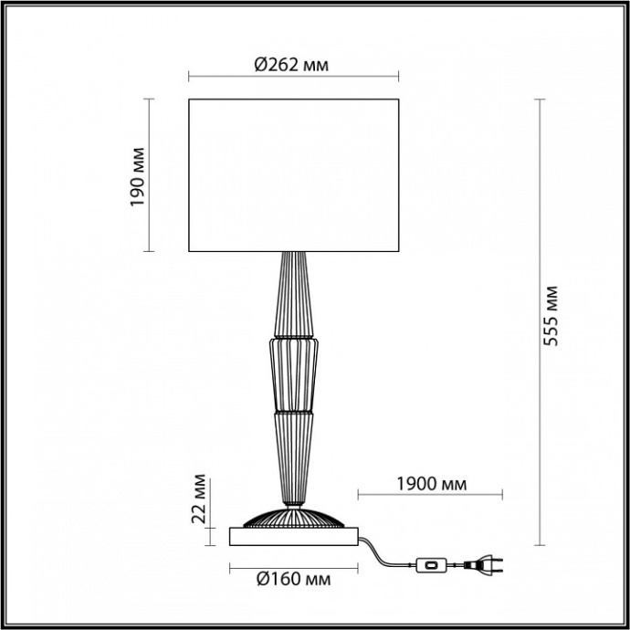 Настольная лампа Odeon Light Exclusive Latte 5403/1T - 4