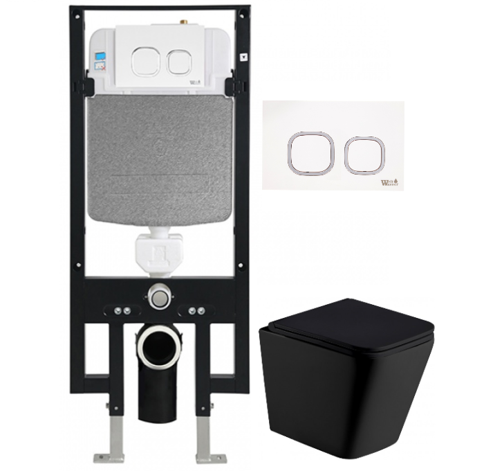 Комплект Weltwasser AMBERG 497 + GELBACH 004 MT-BL + AMBERG RD-WT  10000006606 - 0