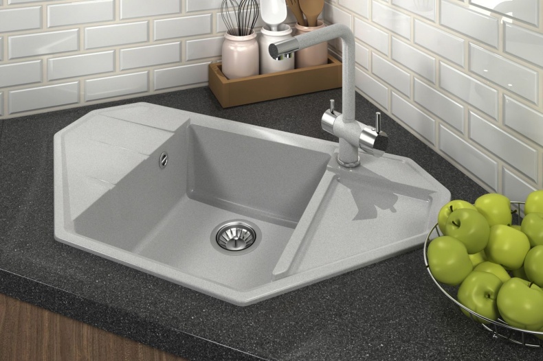 Мойка кухонная Bamboo Крона 910 белая 29.040.D0910.401 - 1