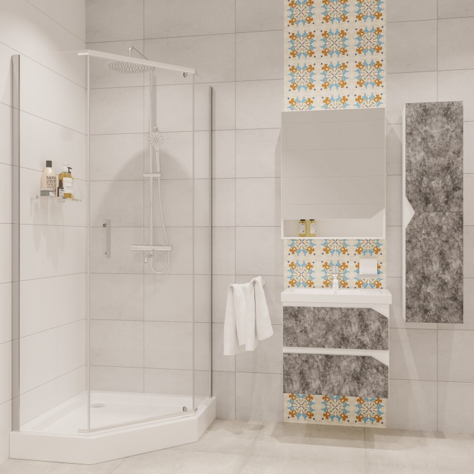 Душевой уголок Niagara Nova NG-6605-08 90x90, пятиугольный 66050811 - 1